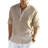 Casual Linen Shirt Short Sleeve